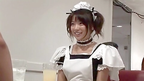 Hottest Japanese slut in Incredible Public, Maid JAV movie